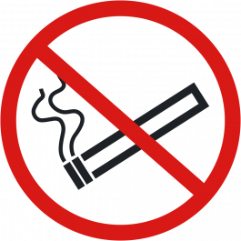 Anti-skli piktogram gulv: "Røyking forbudt"