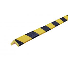 Knuffi beskyttelsesprofil for hjørner, type E — gul/sort — 5 m