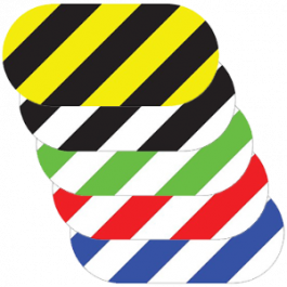 Oval, stripete