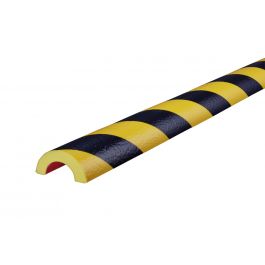 Knuffi beskyttelsesprofil for rør, type R30 — gul/sort — 5 m