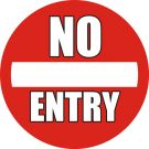 Anti-skli piktogram gulv : "No Entry"
