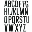Selvklebende bokstavsett (engelsk alfabet)