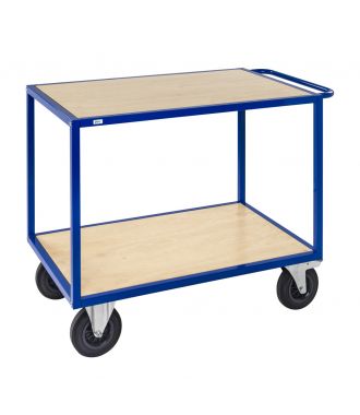 Kongamek table trolley with wooden platforms, load capacity of 500 kg