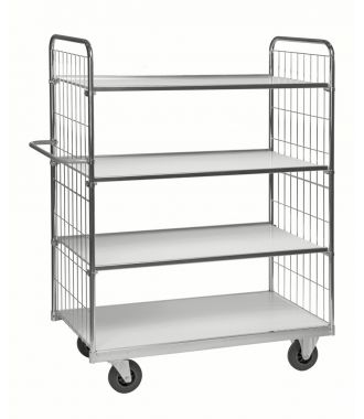 Kongamek trolley with four adjustable shelves, load capacity of 300 kg